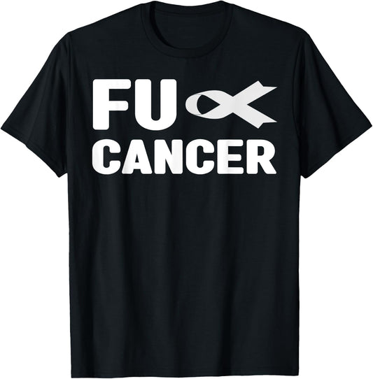 Fu Cancer T Shirt - Fuck Lung Cancer Awareness T-Shirt - T-Shirt | Black