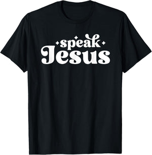 I Speak Jesus Meme for Christian Jesus Follower T-Shirt - T-Shirt | Black