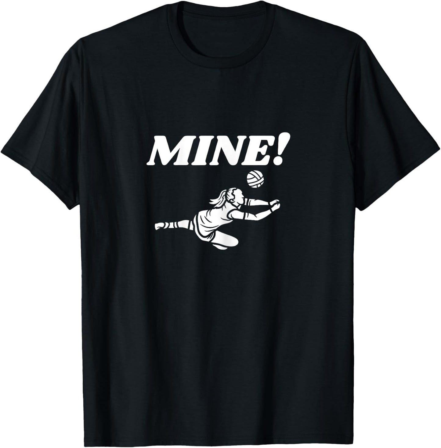 Volleyball Digging Divas Defensive Specialist Libero T-Shirt - T-Shirt | Black