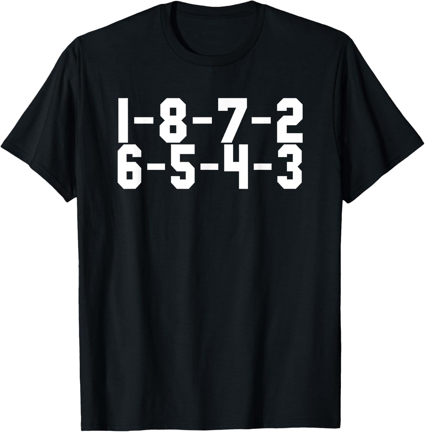 V8 Engine 1-8-7-2-6-5-4-3 Fire Order T-Shirt - T-Shirt | Black