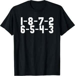 V8 Engine 1-8-7-2-6-5-4-3 Fire Order T-Shirt - T-Shirt | Black