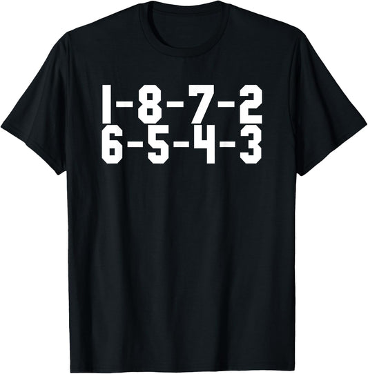 V8 Engine 1-8-7-2-6-5-4-3 Fire Order T-Shirt - T-Shirt | Black