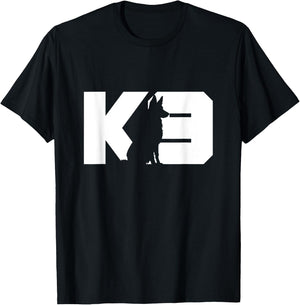 K9 Police Dog Silhouette K9 Handler Police Dog Trainer Women T-Shirt - T-Shirt | Black