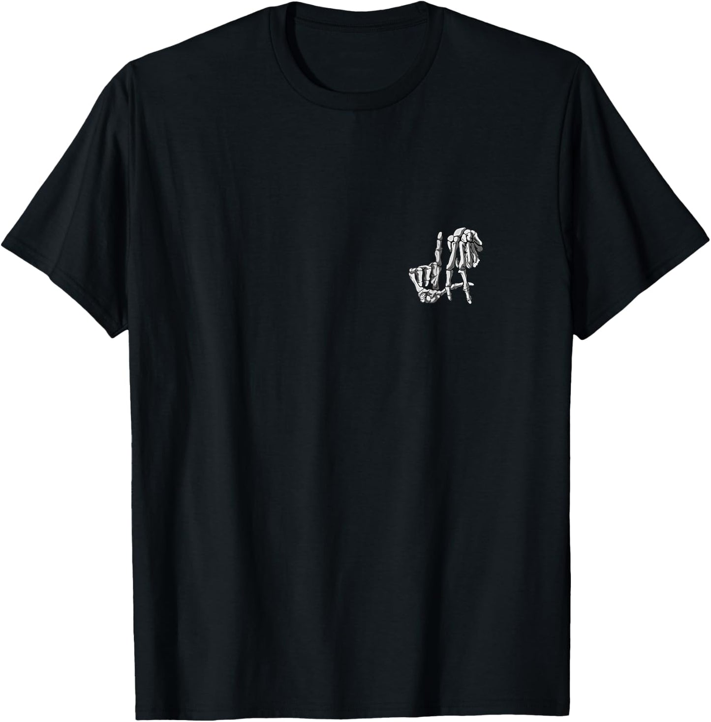 LA Hands Skeleton Original Los Angeles Hand Sign Halloween T-Shirt - T-Shirt | Black
