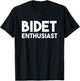 Funny Potty Gift "Bidet Enthusiast" T-Shirt - T-Shirt | Black