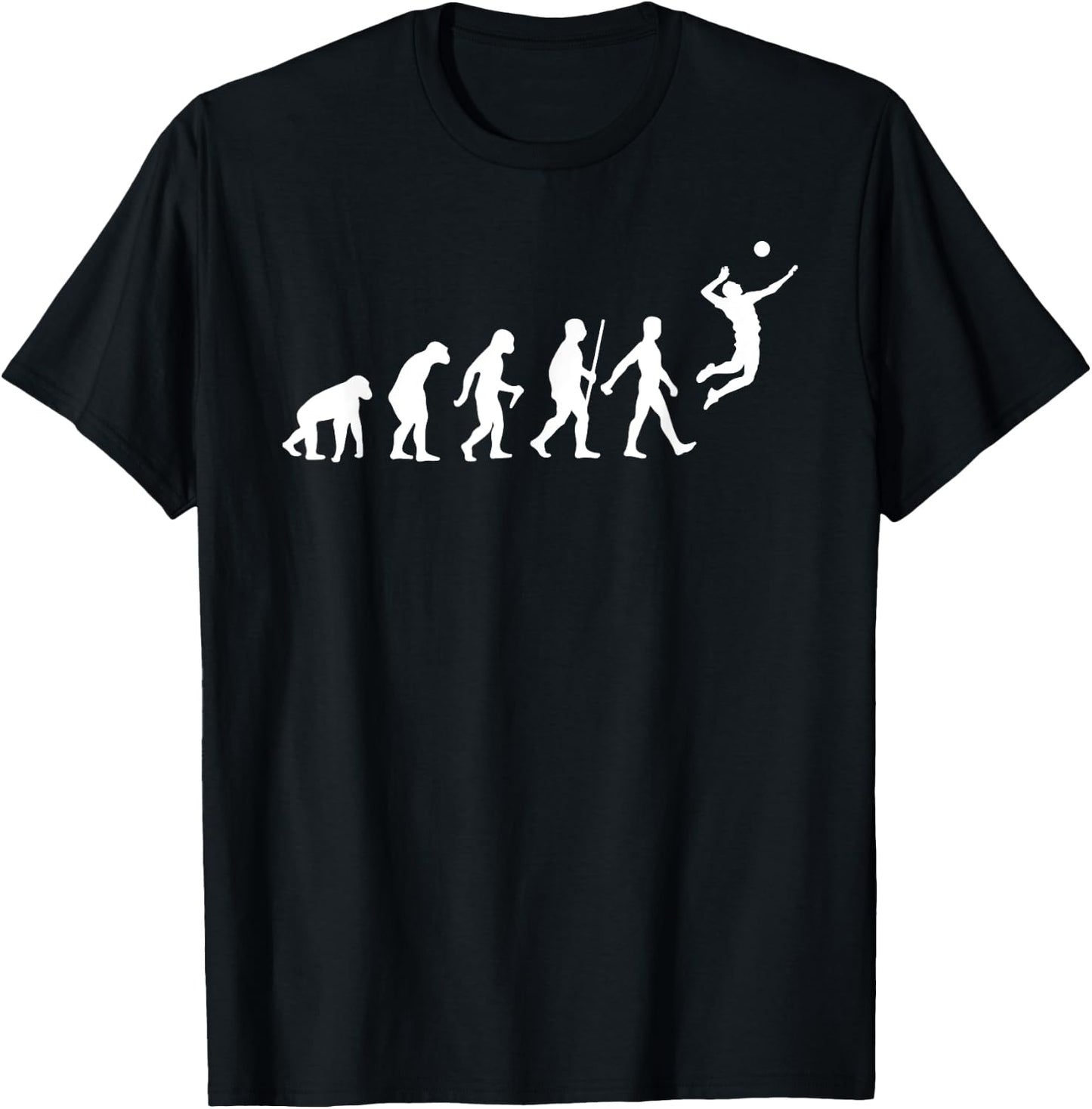 Funny Volleyball Art Women Ball Sports Volleyball T-Shirt - T-Shirt | Black