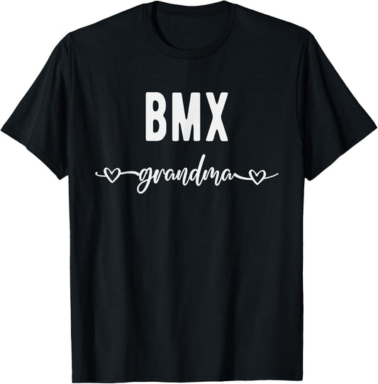BMX Grandma Funny Cyclist Biker Grandmother Gift T-Shirt - T-Shirt | Black