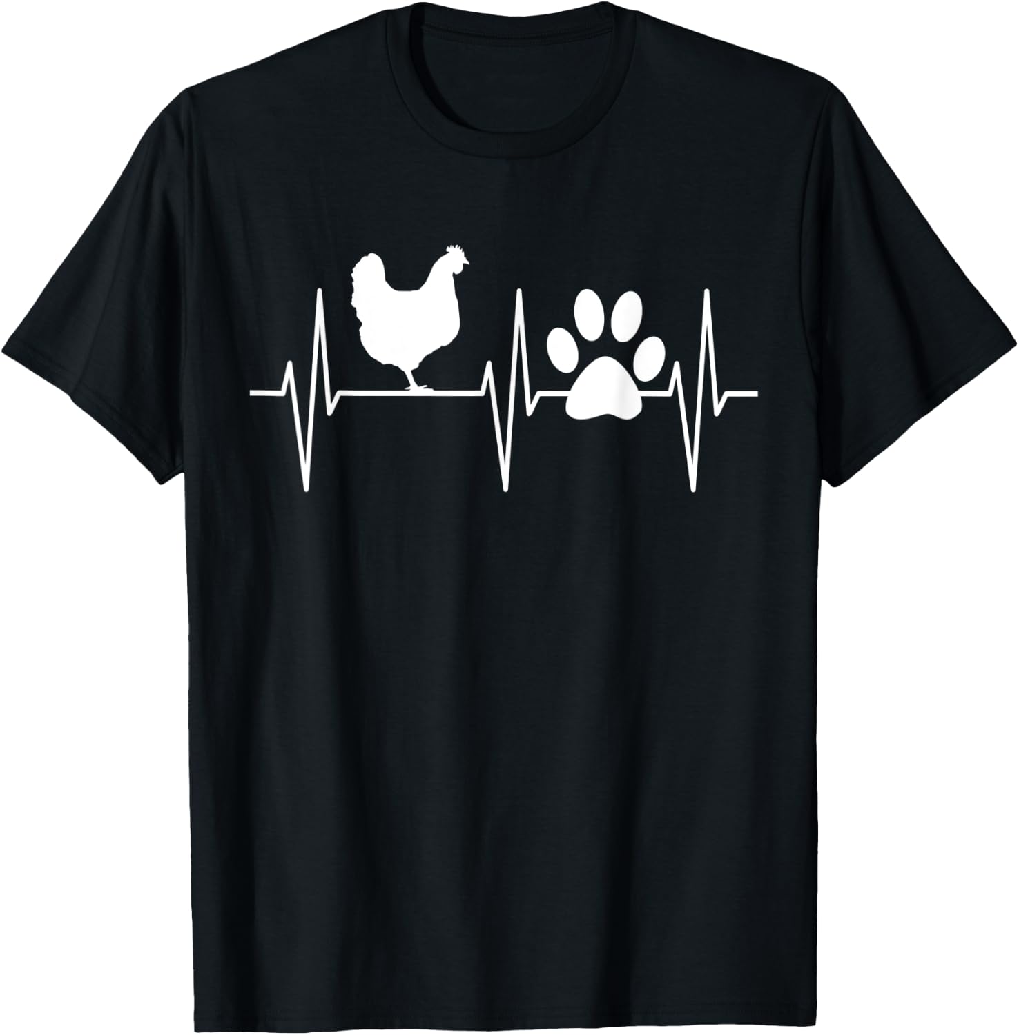 Chicken Shirt Funny Dog Lover Chicken Farmer Chicken Lover T-Shirt - T-Shirt | Black
