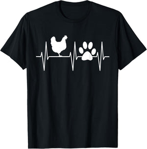 Chicken Shirt Funny Dog Lover Chicken Farmer Chicken Lover T-Shirt - T-Shirt | Black