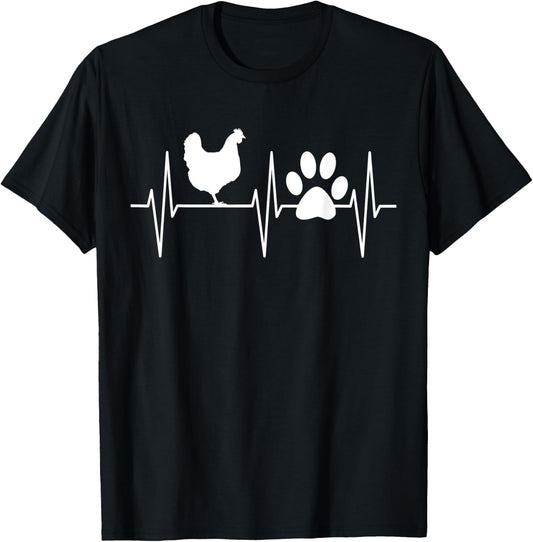Chicken Shirt Funny Dog Lover Chicken Farmer Chicken Lover T-Shirt - T-Shirt | Black