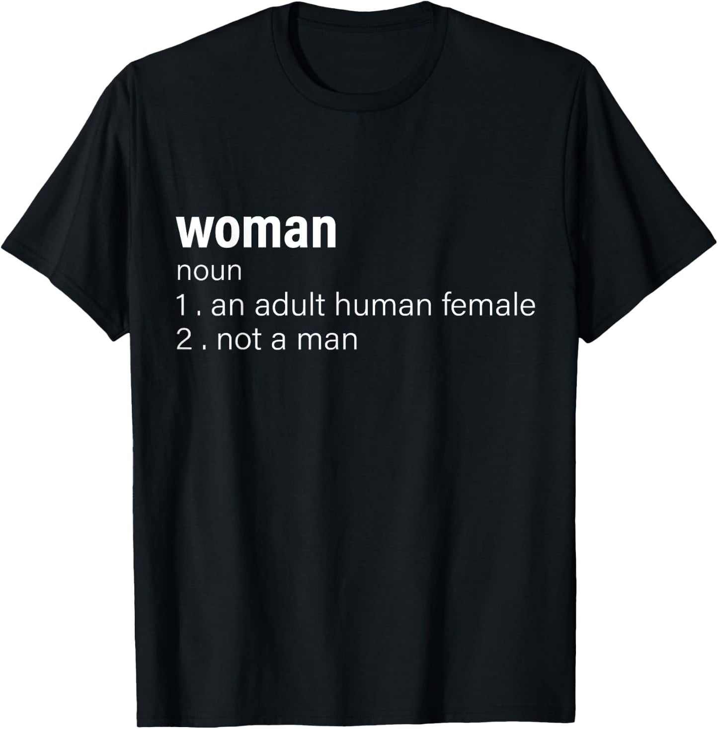 Funny Woman Definition Noun An Adult Human Female T-Shirt - T-Shirt | Black