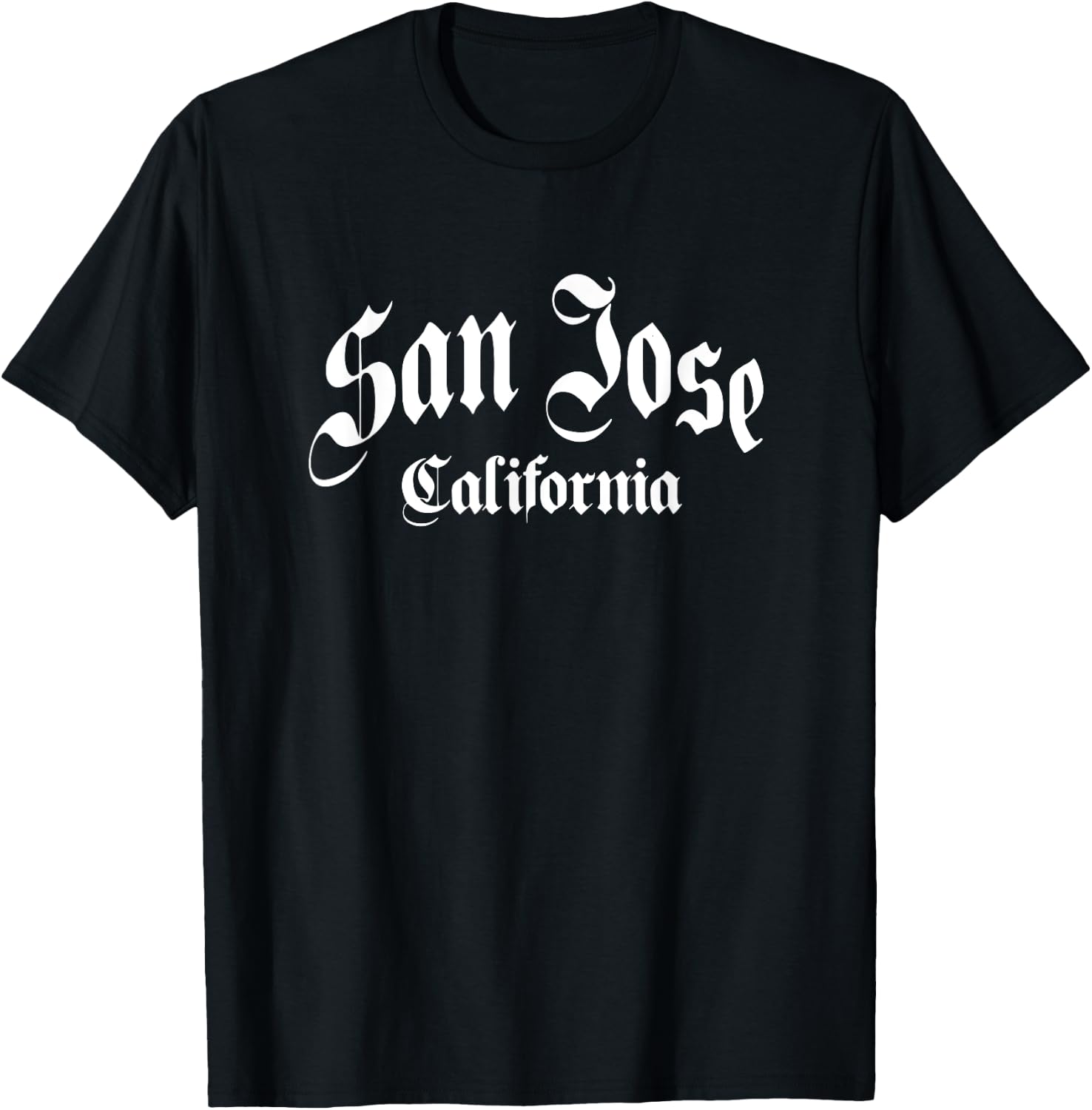 San Jose - California - Old School Design - Classic T-Shirt - T-Shirt | Black