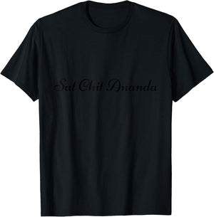 Sat Chit Ananda Hindu Tradition Mantra T-Shirt - T-Shirt | Black