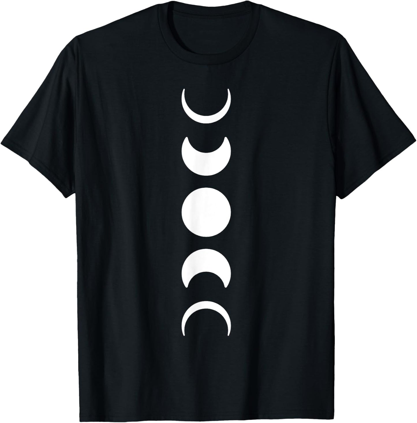 Moon Phase Cycle Phases Of The Moon Astronomy Stargazer T-Shirt - T-Shirt | Black
