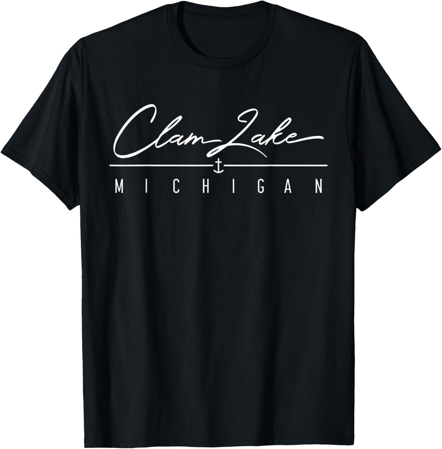 Clam Lake MI T-Shirt - T-Shirt | Black