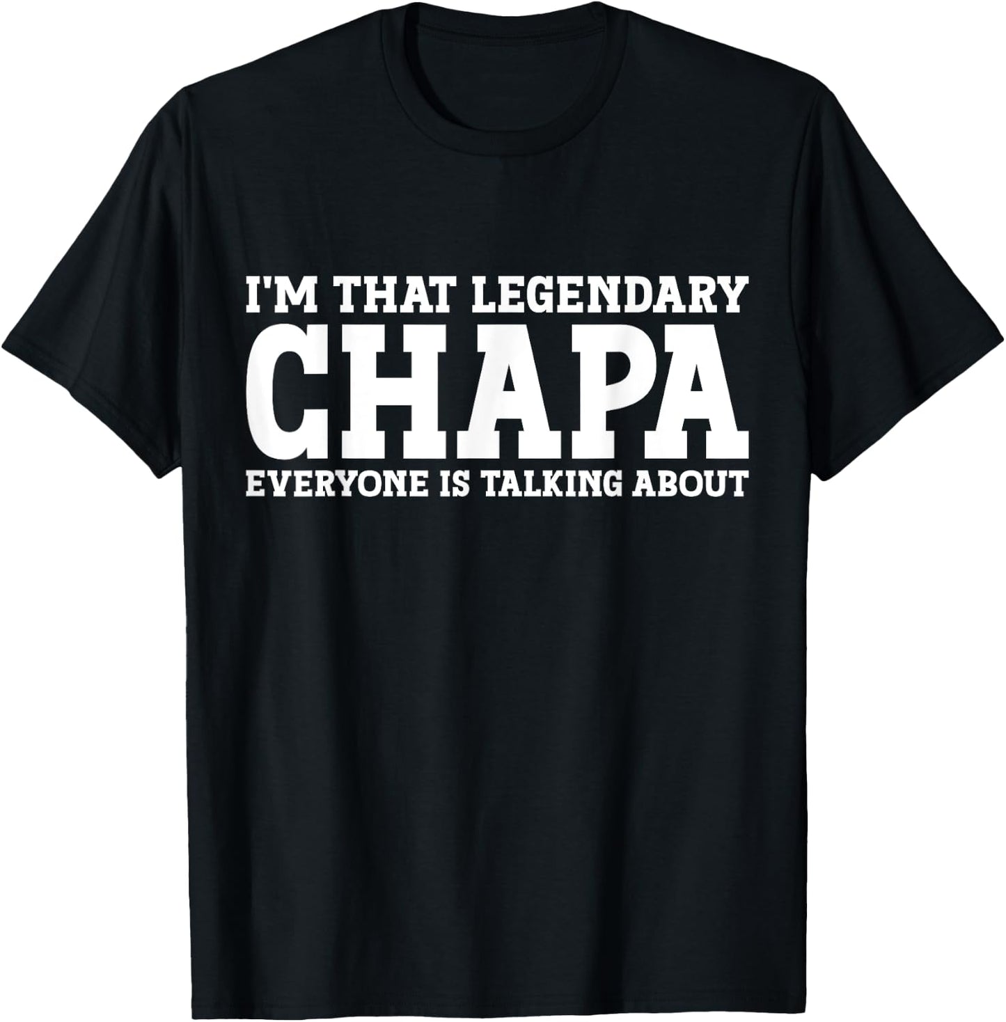 Chapa Surname Funny Team Family Last Name Chapa T-Shirt - T-Shirt | Black