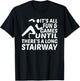 Amputee Its all fun games until long stairway Leg Prosthetic T-Shirt - T-Shirt | Black