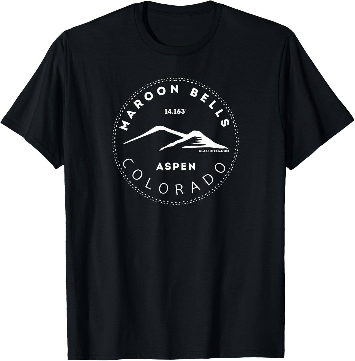 Maroon Bells Aspen Colorado Big Mountain Adventure T-Shirt - T-Shirt | Black
