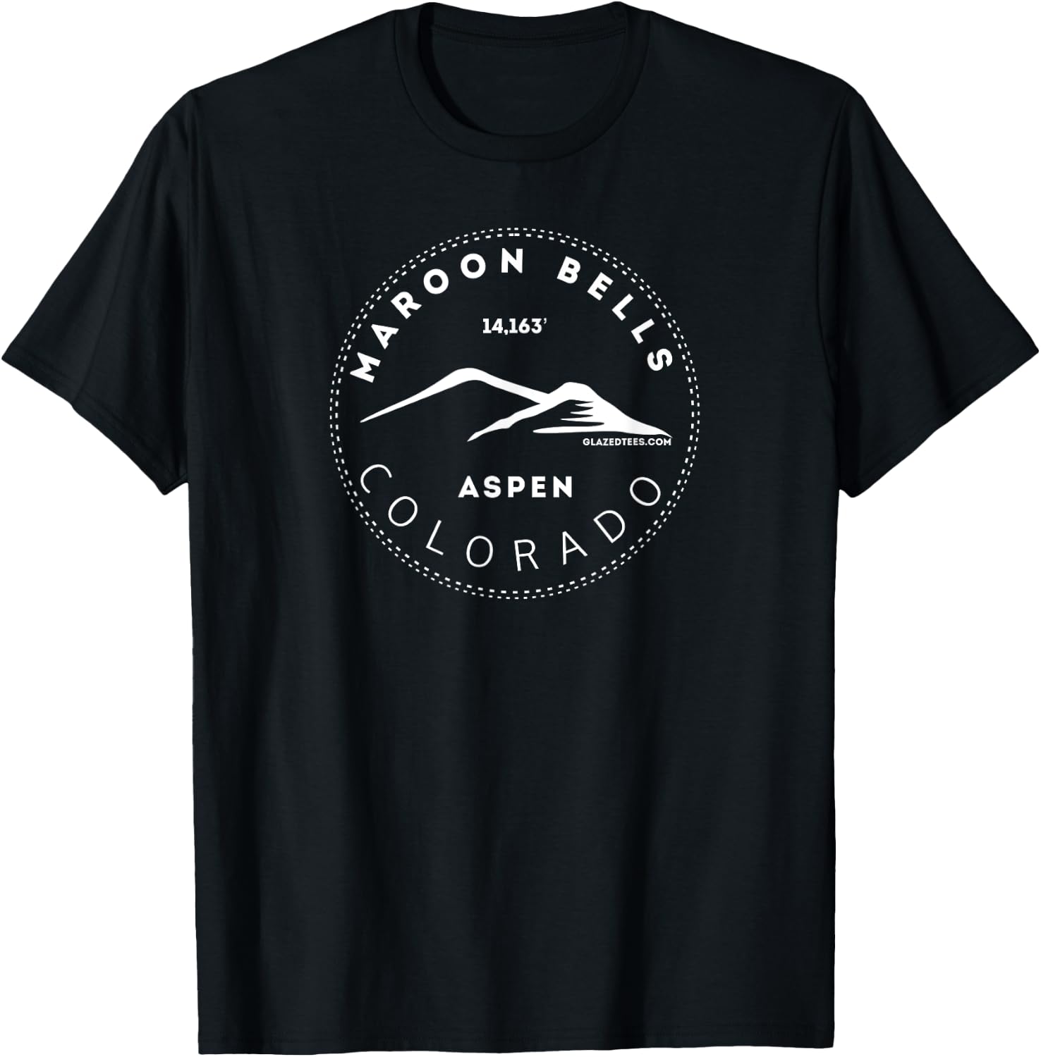 Maroon Bells Aspen Colorado Big Mountain Adventure T-Shirt - T-Shirt | Black