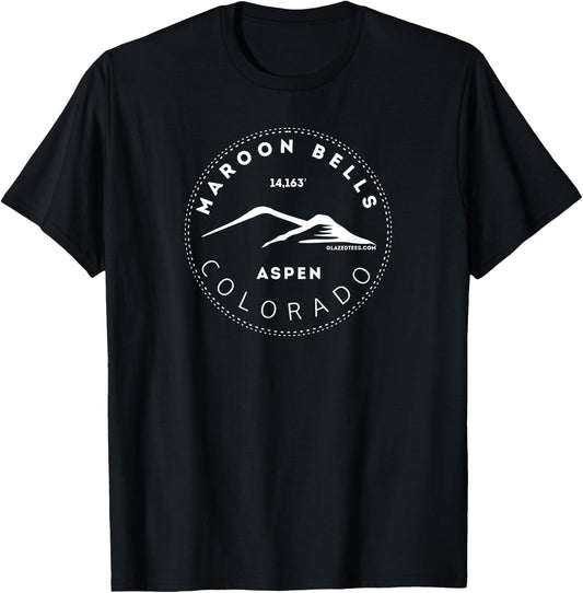Maroon Bells Aspen Colorado Big Mountain Adventure T-Shirt - T-Shirt | Black