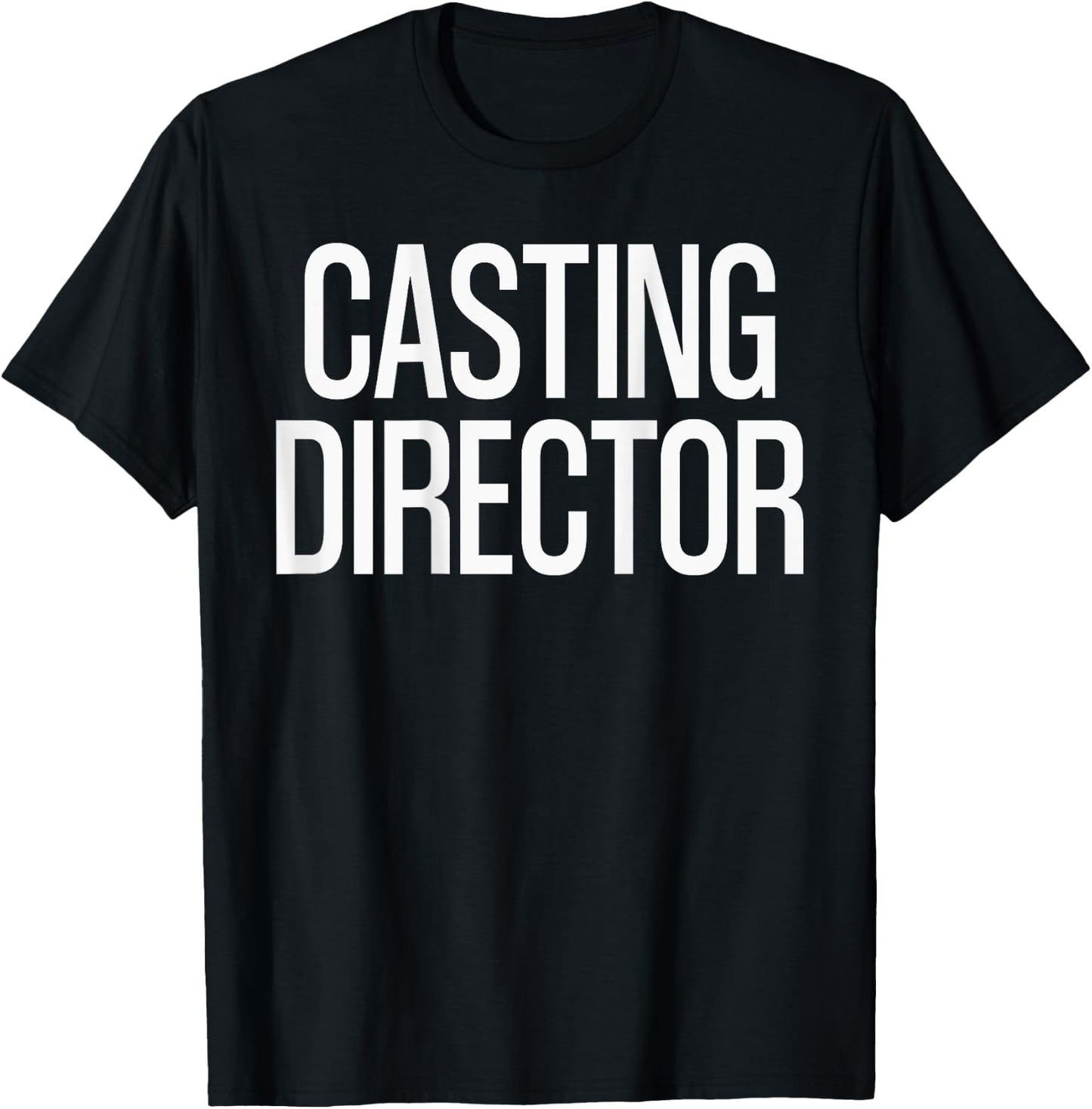 Bold Casting Director Text PRINT ON BACK | Film Crew T-Shirt - T-Shirt | Black