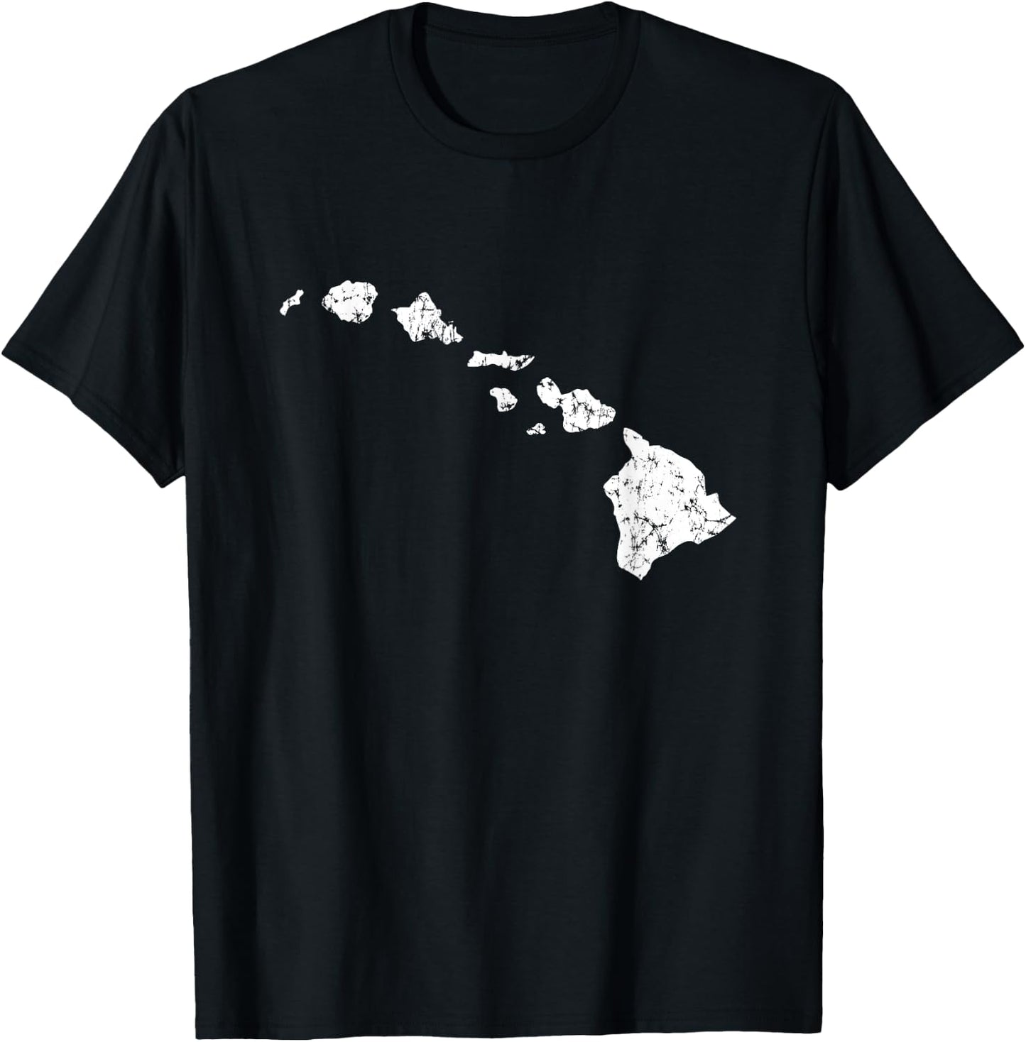 Hawaii Vintage Style Hawaiian Island Chain T-Shirt - T-Shirt | Black