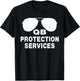 Funny Football, Qb Protection Services, Offensive Lineman T-Shirt - T-Shirt | Black