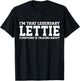 Lettie Personal Name Women Girl Funny Lettie T-Shirt - T-Shirt | Black