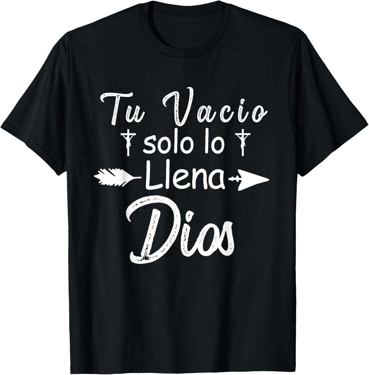 Camiseta cristiana Para Mujer Y Mujer en espanol Cristiano T-Shirt - T-Shirt | Black