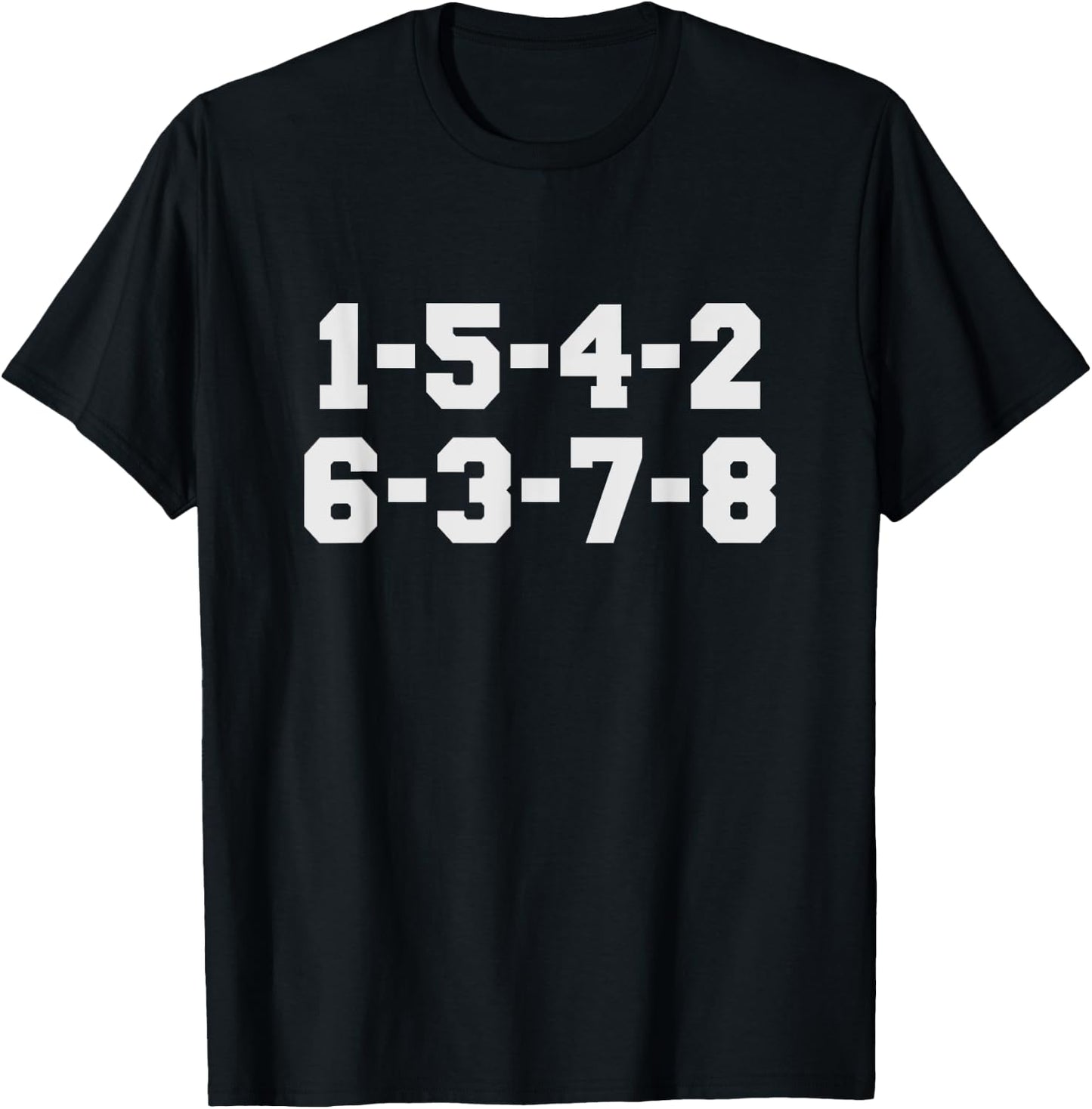 1-5-4-2-6-3-7-8 Firing Order Men's , Black, Small, Classic Fit, Short Sleeve, , Collarless, Modern, Lightweight, Polyester 100% T-Shirt - T-Shirt | Black