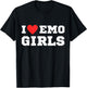 I love emo girls | Emo T-Shirt - T-Shirt | Black