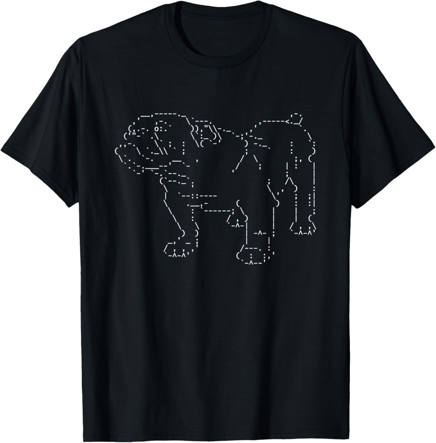 Retro ASCI Art Dog V4, Bull Dog, Dark Women T-Shirt - T-Shirt | Black