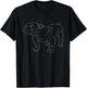 Retro ASCI Art Dog V4, Bull Dog, Dark Women T-Shirt - T-Shirt | Black