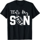That's My Son Football 15 Jersey Number Vintage Mom Dad T-Shirt - T-Shirt | Black