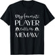 Wrestling My Favorite Player Calls Me Memaw Grandma T-Shirt - T-Shirt | Black