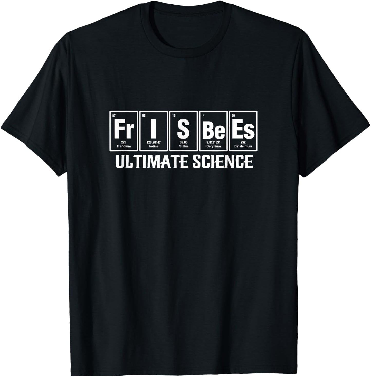 Ultimate Frisbee Player Team Frisbees Ultimate Science T-Shirt - T-Shirt | Black