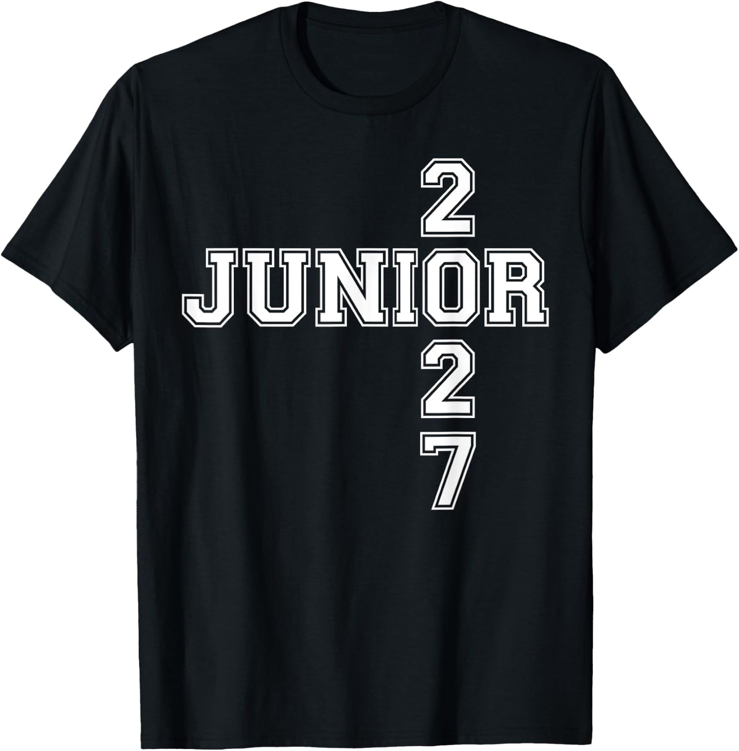 Junior 2027 Class High School Student College T-Shirt - T-Shirt | Black