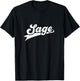 Classic 70s Retro Name Sage T-Shirt - T-Shirt | Black