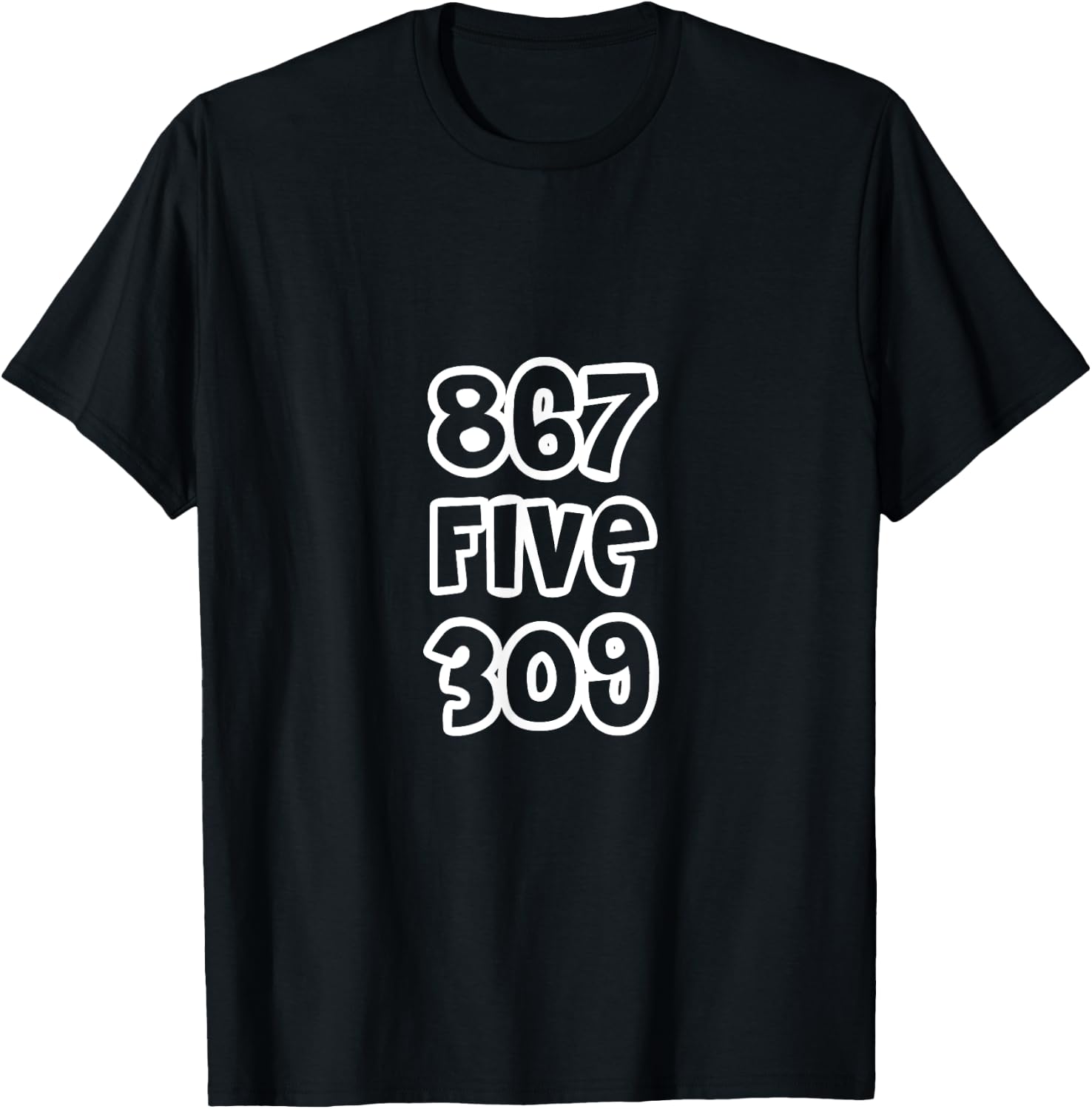 8675309 Nostalgic and Funny 80s T-Shirt - T-Shirt | Black