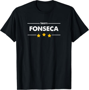 Family Name Surname or First Name | TEAM FONSECA T-Shirt - T-Shirt | Black
