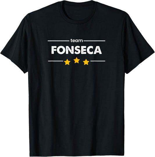 Family Name Surname or First Name | TEAM FONSECA T-Shirt - T-Shirt | Black