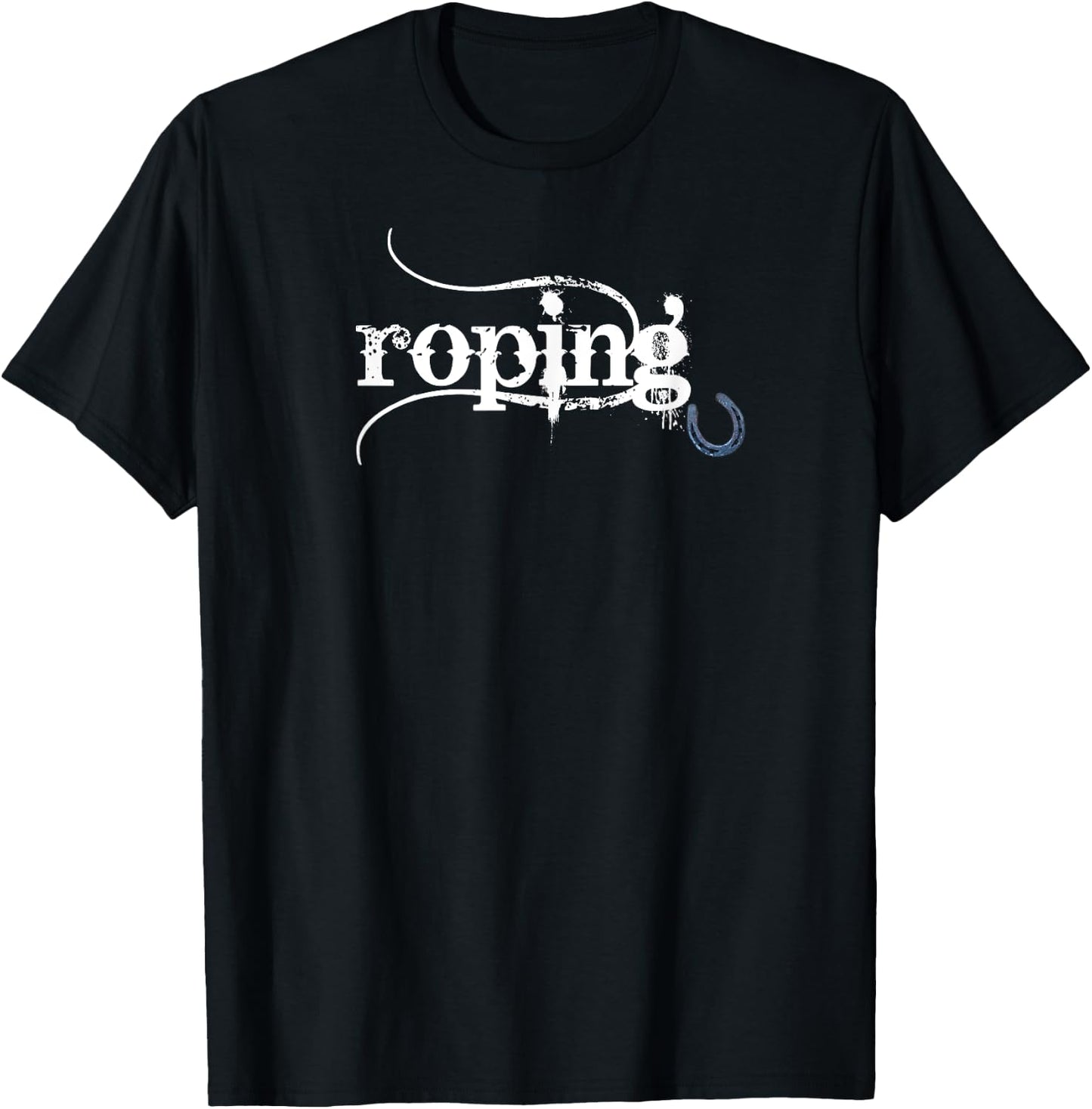 Team Roping Breakaway Roping Horseback Riding Training Retro T-Shirt - T-Shirt | Black