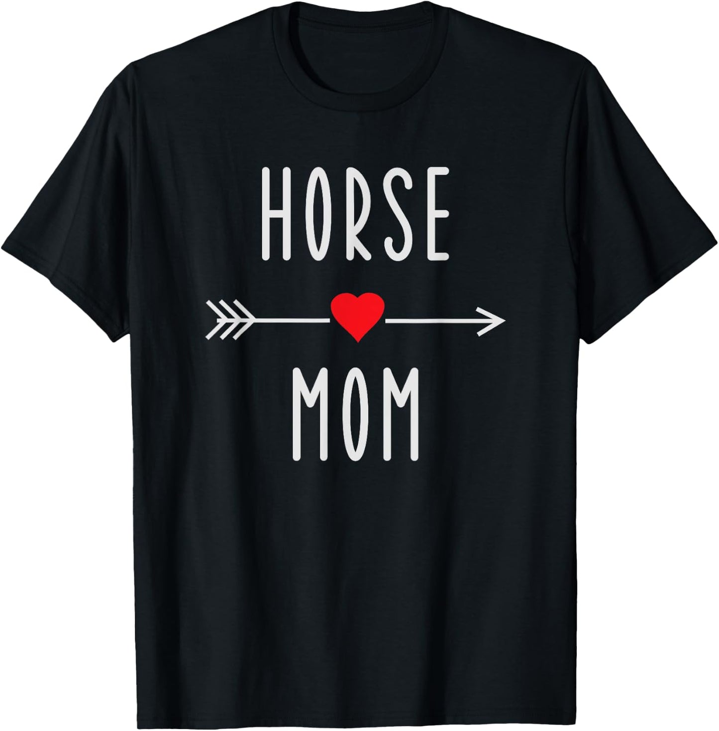 Horse Mom Funny Equestrian Barn Mama Gift Horse Lovers T-Shirt - T-Shirt | Black
