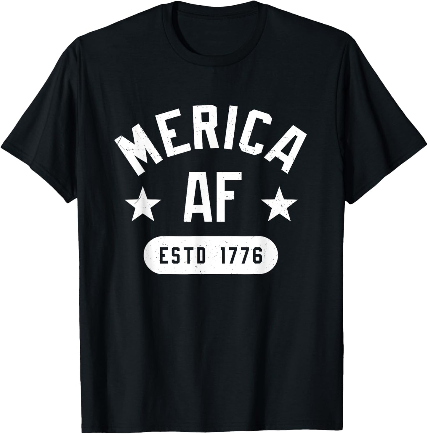 Funny Merica AF EST 1776 AF 's, Women T-Shirt - T-Shirt | Black