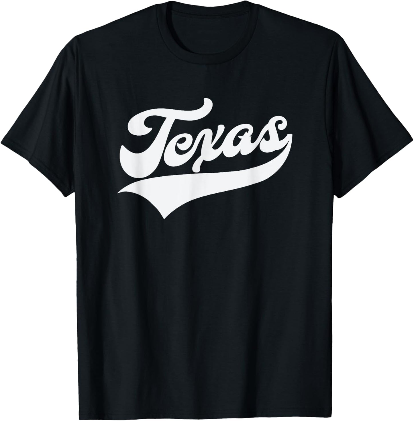 Texas - Retro / Throwback Design - Classic T-Shirt - T-Shirt | Black