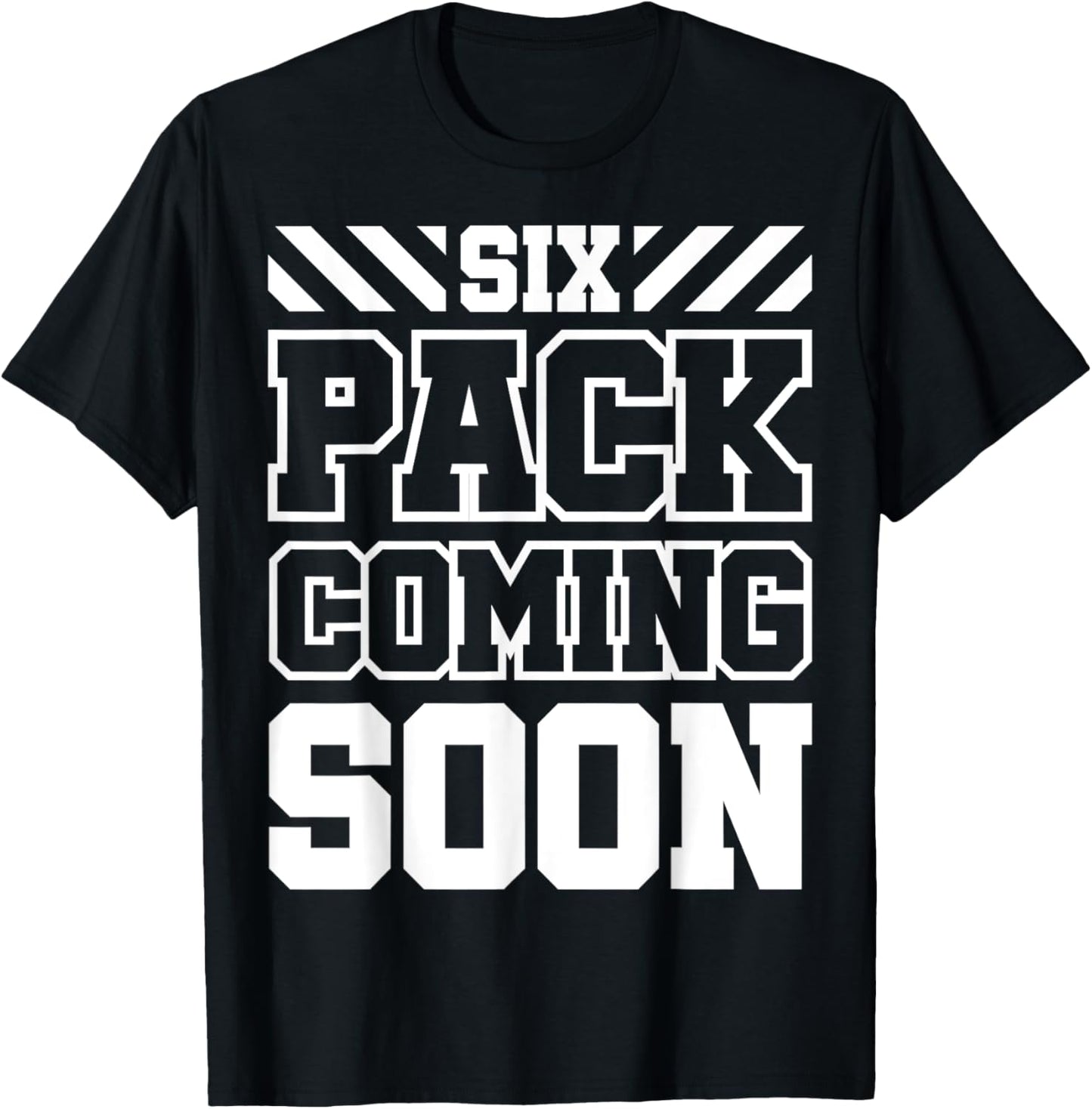 Six Pack Coming Soon T-Shirt - T-Shirt | Black
