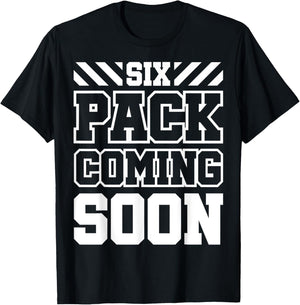 Six Pack Coming Soon T-Shirt - T-Shirt | Black