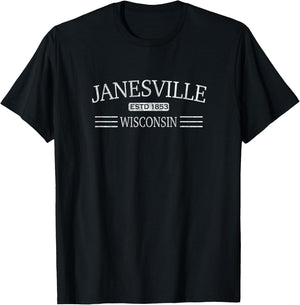 Janesville Wisconsin T-Shirt - T-Shirt | Black