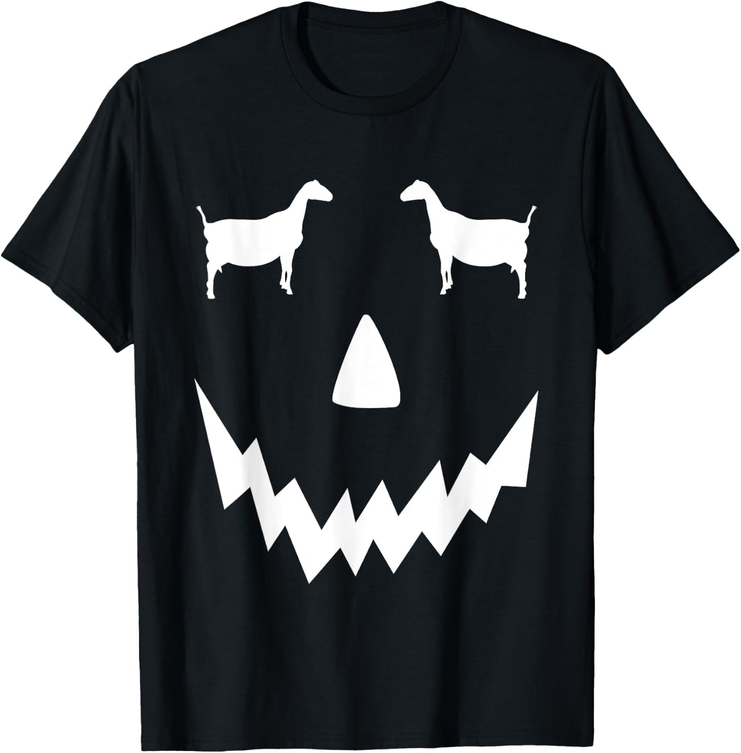 Pumpkin Lamancha Goat Show Halloween Funny Goat Mom T-Shirt - T-Shirt | Black