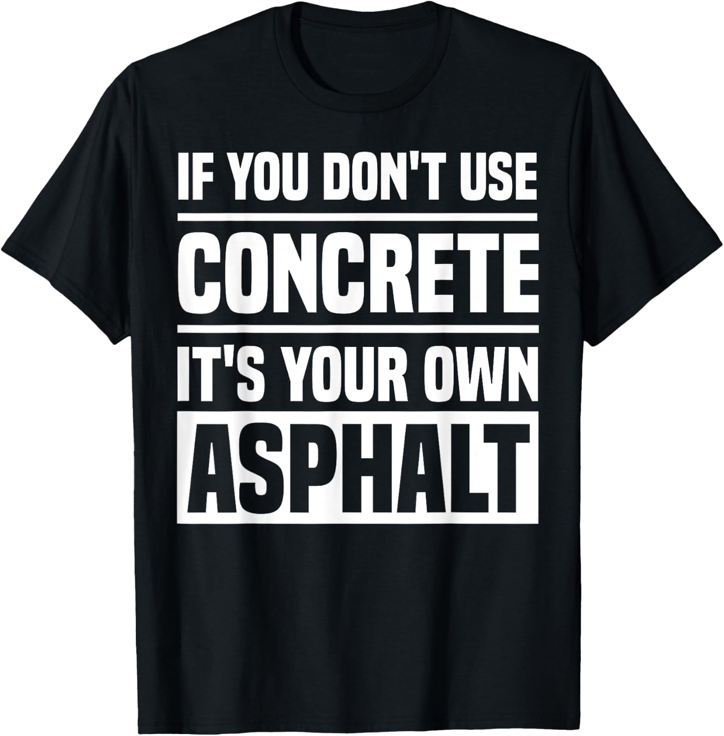 Funny Concrete Asphalt Art Women Concrete Finisher T-Shirt - T-Shirt | Black